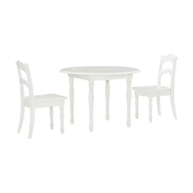 Londyn Modern Solid Wood Vanilla Finish Kids' Table and 2 Chairs Set - Powell
