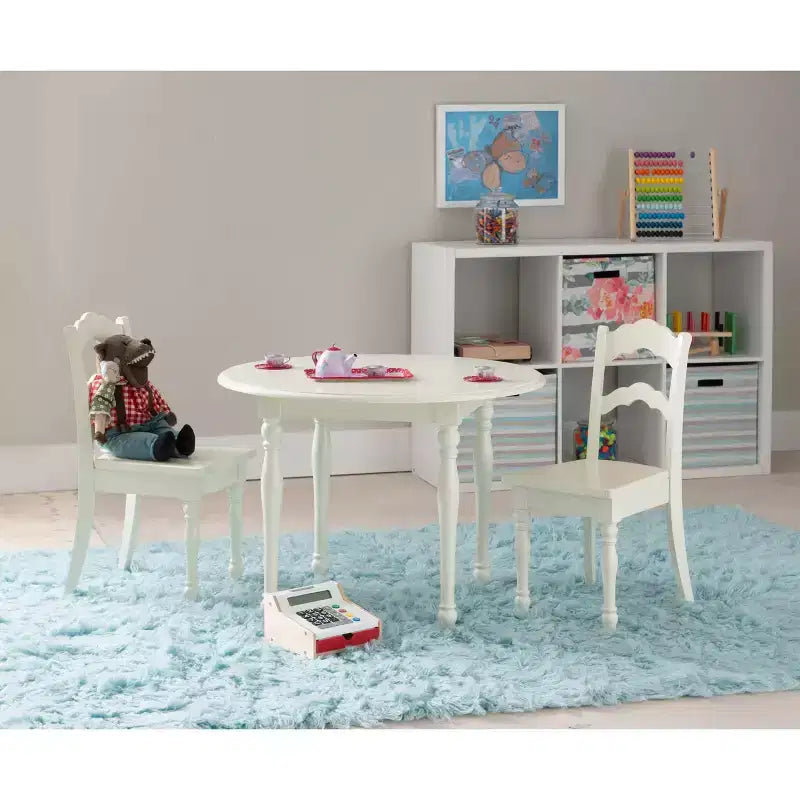 Ensemble table et 2 chaises pour enfants Londyn Modern en bois massif finition vanille - Powell