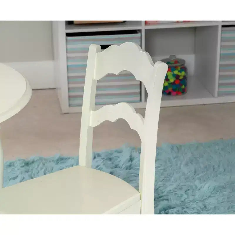 Ensemble table et 2 chaises pour enfants Londyn Modern en bois massif finition vanille - Powell