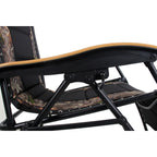 Fauteuil de relaxation zéro gravité XL surdimensionné rembourré avec accoudoirs plus larges et porte-gobelet réglable - N/A