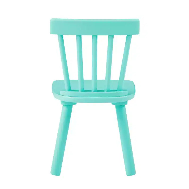Ensemble table et chaises pour enfants VECELO, table carrée design Windsor avec 2 chaises, convient aux jeux et activités des enfants, vert