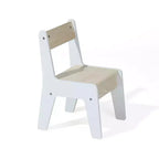 Table et 2 chaises pour enfants LuxenHome avec tableau à dessin et d'activités - Marron