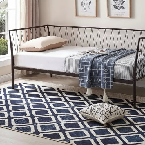 Bronze Metal Daybed Frame for Approx. 97 × 191 cm Mattress