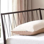 Cadre de lit de repos en métal bronze pour matelas d'environ 97 × 191 cm
