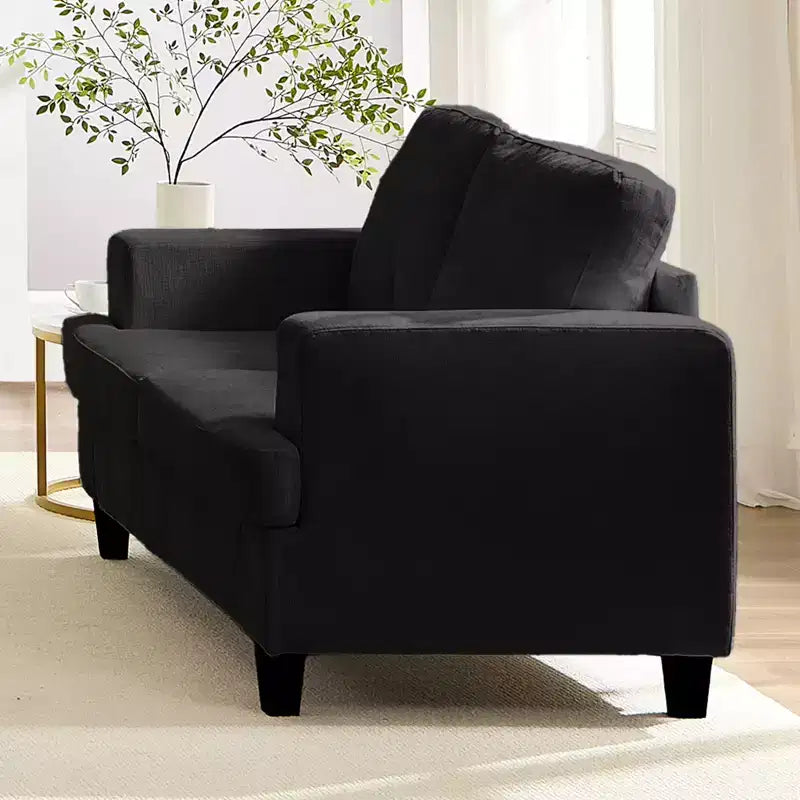 Canapé sectionnel 56 pouces, causeuse en tissu chenille, convertible confortable, canapés 2 places rembourrés