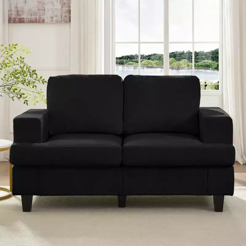 Canapé sectionnel 56 pouces, causeuse en tissu chenille, convertible confortable, canapés 2 places rembourrés