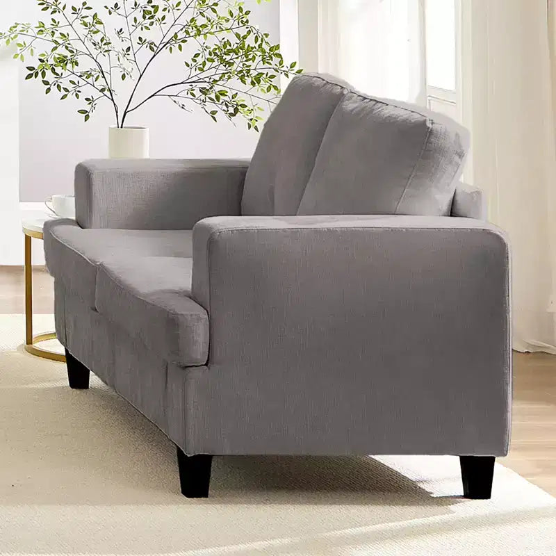 Canapé sectionnel 56 pouces, causeuse en tissu chenille, convertible confortable, canapés 2 places rembourrés