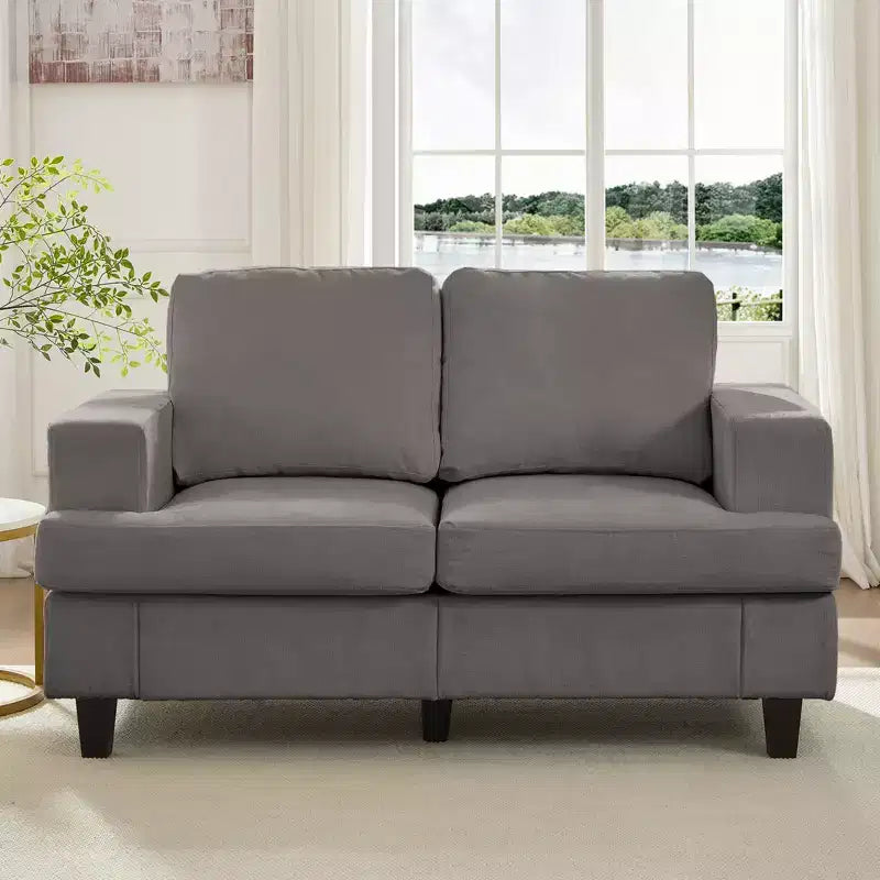 Canapé sectionnel 56 pouces, causeuse en tissu chenille, convertible confortable, canapés 2 places rembourrés