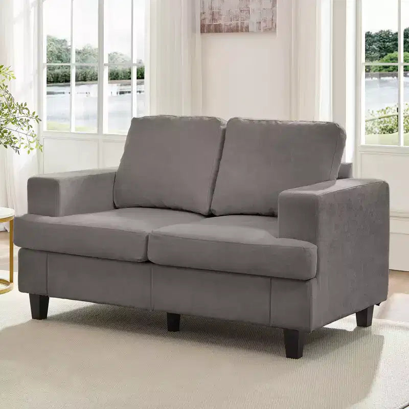 Canapé sectionnel 56 pouces, causeuse en tissu chenille, convertible confortable, canapés 2 places rembourrés