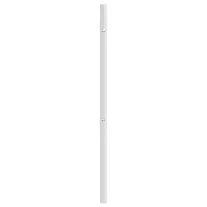 Tête de lit métallique durable, style moderne, blanche, pour lit double