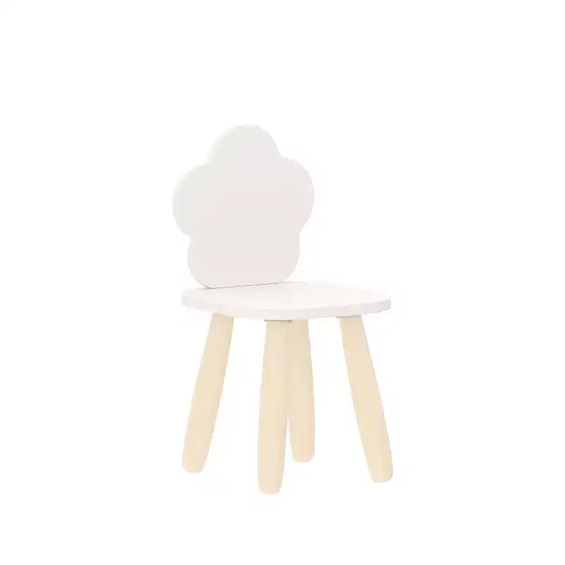 Ensemble table et chaises 3 pièces nuage en bois pour enfants Buzz & Bloom