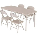 Ensemble table et chaises pliantes pour garçons et filles, 3 pièces, table et chaises portables avec coussin souple en PU, convient pour manger, lire et jouer