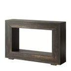 Console de ferme rustique en bois veiné avec un charme vintage et simple