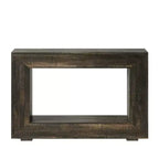 Console de ferme rustique en bois veiné avec un charme vintage et simple