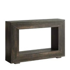 Console de ferme rustique en bois veiné avec un charme vintage et simple