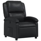 Manual Recliner Chair with Adjustable Back/Footrest, Gray Faux Leather Reclining Sofa for Ultimate Comfort