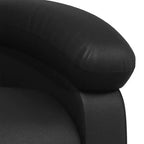 Fauteuil inclinable de massage, dossier/repose-pieds réglable - Noir