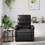 Fauteuil inclinable de massage, dossier/repose-pieds réglable - Noir