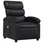 Fauteuil inclinable de massage, dossier/repose-pieds réglable - Noir