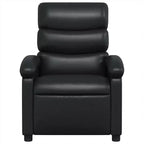 Fauteuil inclinable de massage, dossier/repose-pieds réglable - Noir