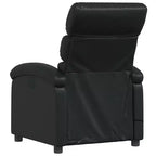 Fauteuil inclinable de massage, dossier/repose-pieds réglable - Noir