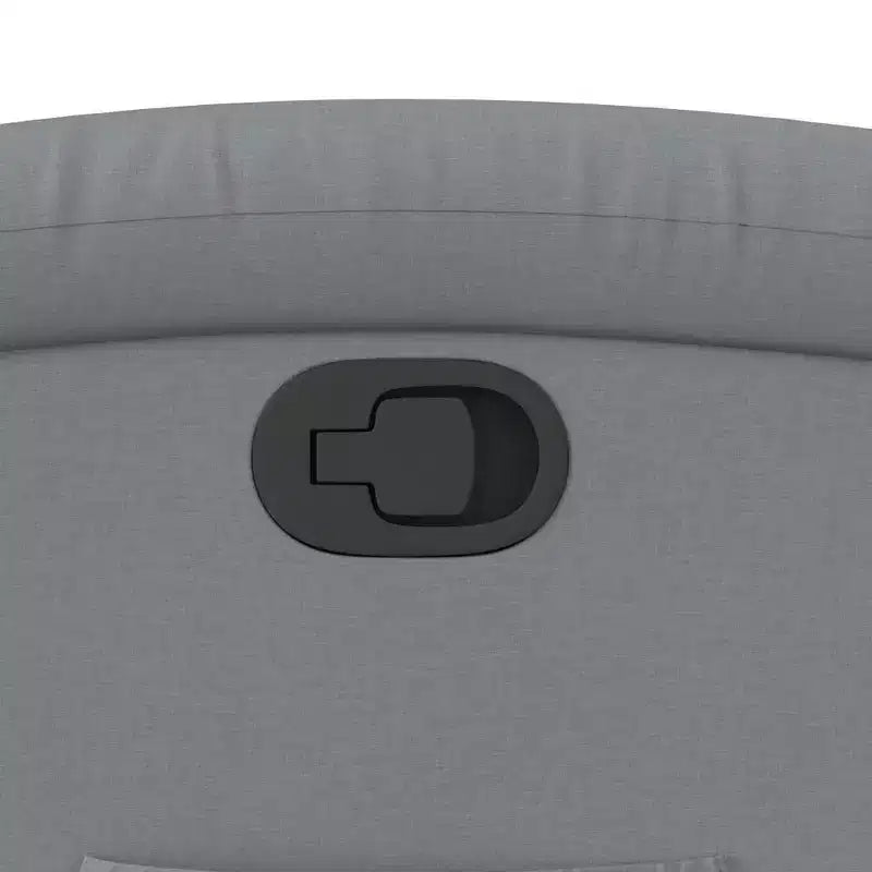 Fauteuil inclinable releveur pour personnes âgées - Tissu gris clair, aide à la levée électrique, inclinaison manuelle, confort rembourré, poche latérale, cadre solide