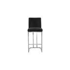 Tabouret de comptoir en velours noir