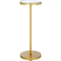 Paku Round Side Table - ACC2323A - Gold/Mirror - Safavieh