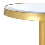 Table d'appoint ronde - Or/Miroir