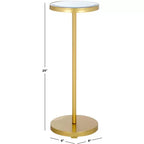 Table d'appoint ronde - Or/Miroir