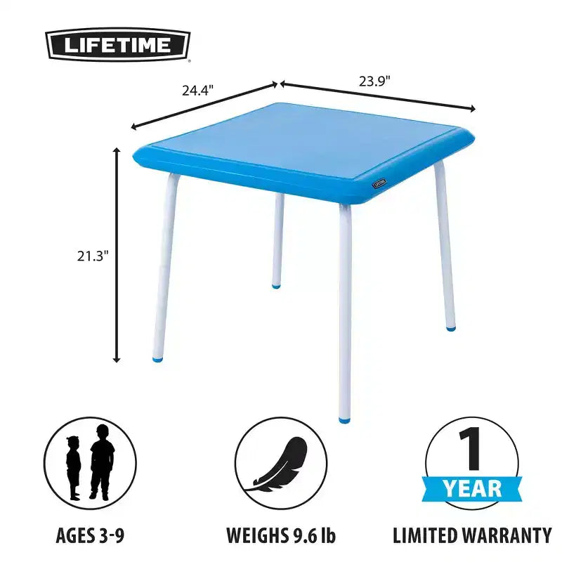 Ensemble table et chaises pour enfants Lifetime, bleu (81037)