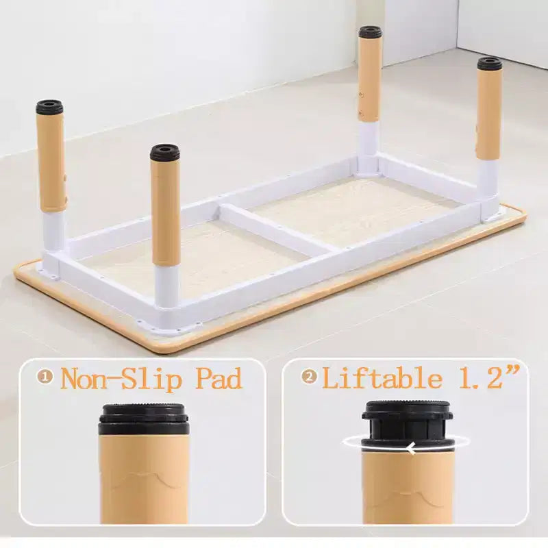 Table et chaises pour enfants 7 pièces, ensemble table et chaises pour tout-petits réglable en hauteur pour les 2-10 ans avec plateau de table à graffiti, pieds antidérapants pour salle de classe/garderie
