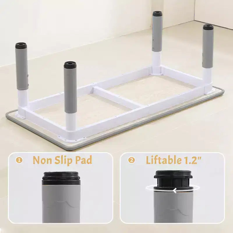 Ensemble de 47 tables et 6 chaises réglables en hauteur pour tout-petits avec pieds de table antidérapants et plateau de table graffitis pour organisateur