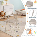 Ensemble table et chaises pliantes 5 pièces pour enfants, ensemble table et chaises d'activités pour tout-petits pour salle à manger, garderie, salles de classe