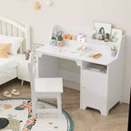 Bureau d'étude pour enfants, Meuble de rangement, Table d'écriture d'étude en bois pour enfants, Poste de travail informatique pour chambre d'enfant et salle d'étude