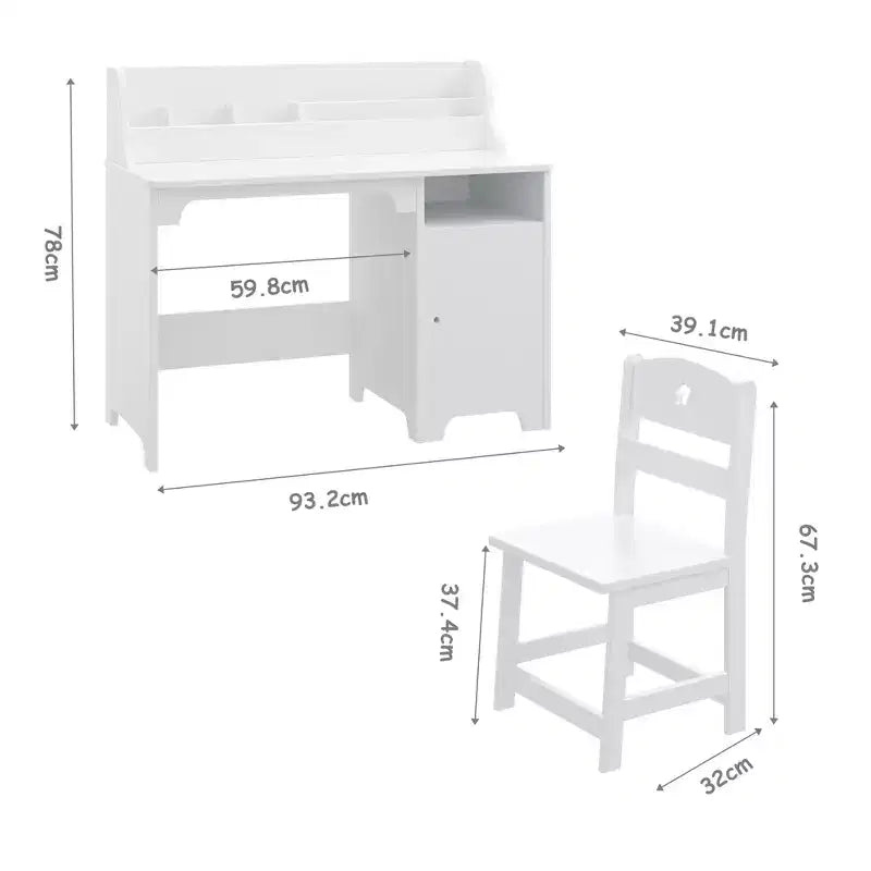 Bureau d'étude pour enfants, Meuble de rangement, Table d'écriture d'étude en bois pour enfants, Poste de travail informatique pour chambre d'enfant et salle d'étude