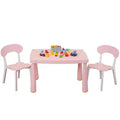 Presence Kids Table and Chair Set, 3 Piece Toddler Table and Chair Set, Plastic Children Activity Tablefor