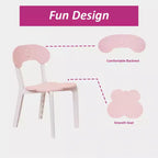 Ensemble Table et Chaises Enfants Presence, Ensemble Table et 2 Chaises pour Tout-Petits, Table d'Activités en Plastique pour Enfants