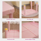 Ensemble Table et Chaises Enfants Presence, Ensemble Table et 2 Chaises pour Tout-Petits, Table d'Activités en Plastique pour Enfants