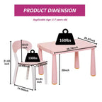 Ensemble Table et Chaises Enfants Presence, Ensemble Table et 2 Chaises pour Tout-Petits, Table d'Activités en Plastique pour Enfants