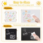 Costway Table et Chaises pour Enfants 4 en 1 Table d'Activités pour Enfants avec Tableau pour Dessin Gris+Naturel/Orange+Naturel