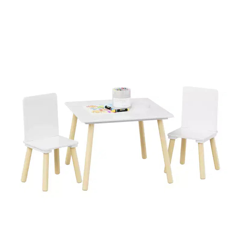 Children Kids Table And Chair Set, Kids 3-Piece Table And Chairs Set For Daycare And Classrooms, Kids Room Furniture