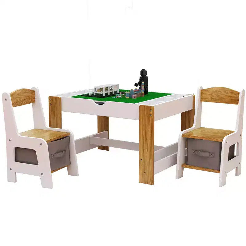Kid Table Set, Modern Activity Learning Table, Kid Activity Table With 2 In 1 Tabletop, Game Furniture for Playing Drawing