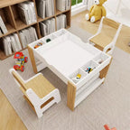 Ensemble de table et chaises pour enfants, table d'activités d'apprentissage moderne, table d'activités pour enfants avec plateau 2 en 1, mobilier de jeu pour jouer et dessiner