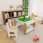 Ensemble de table et chaises pour enfants, table d'activités d'apprentissage moderne, table d'activités pour enfants avec plateau 2 en 1, mobilier de jeu pour jouer et dessiner