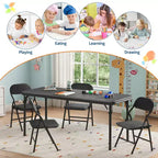 Ensemble table et 4 chaises pliantes pour enfants, pliable, ensemble table et chaises d'activités pour enfants, pour salle à manger, salon
