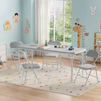 Ensemble table et 4 chaises pliantes pour enfants, pliable, ensemble table et chaises d'activités pour enfants, pour salle à manger, salon