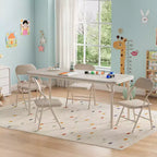 Ensemble table et 4 chaises pliantes pour enfants, pliable, ensemble table et chaises d'activités pour enfants, pour salle à manger, salon