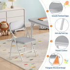 Ensemble table et 4 chaises pliantes pour enfants, pliable, ensemble table et chaises d'activités pour enfants, pour salle à manger, salon