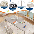 Ensemble table et 4 chaises pliantes pour enfants, pliable, ensemble table et chaises d'activités pour enfants, pour salle à manger, salon